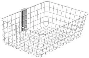 Ergotron 98-135-216 Large Wire Basket - White - T-slot Mount - 17 inch X 13 inch X 6 inch