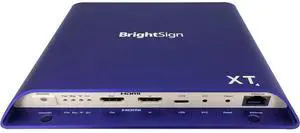 BrightSign XT4 XT1144 Expanded I / O Player - Blue - 4K HD Digital - H.265