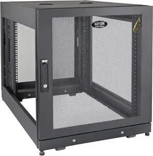 Eaton Tripp Lite Series Smartrack SR14UBDP Extra Deep Small Server Rack Enclosure - Black - 14U - Doors and Side Panels