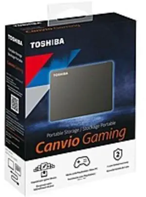 Toshiba HDTX140XK3CA Canvio Gaming 4 TB Portable Hard Drive - External - Black - Gaming Console Device Supported - USB 3.0 Toshiba HDTX140XK3CA Canvio Gaming 4 TB Portable Hard Drive - External - Black - Gaming Console Device Supported - USB 3.0