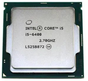 Intel Core i5 i5-6400 Quad-core (4 Core) 2.70 GHz Processor - Socket H4 LGA-1151 OEM Pack-Tray Packaging - 6 MB L3 Cache - 1 MB L2 Cache - 64-bit Processing - 3.30 GHz Overclocking Speed - 14 nm ...