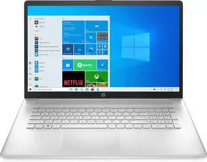 HP 17-cn0205ds 6A2N4UA 17.3 Inches HD+ Laptop - Natural Silver - 11th Gen Intel Core i3-1125G4 1.1 GHz - 4 GB DDR4 RAM - 128 GB NVMe Solid State Drive - Touchscreen - LCD - Windows 11 Home in ...