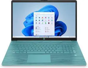 HP 17-cn0695ds 89P54UA 17.3 Inches HD+ Laptop - Seafoam Teal - Intel Celeron N4120 1.1 GHz - 4 GB DDR4 RAM - 128 GB NVMe Solid State Drive - Wi-Fi - Touchscreen - Windows 11 Home