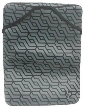 HP L67075-001 Reversible Sleeve Carrying Case - Geo Print / Black - Neoprene Material - Zipper - Lightweight HP L67075-001 Reversible Sleeve Carrying Case - Geo Print / Black - Neoprene Material - Zipper - Lightweight