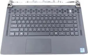 Dell 5VHRX Laptop Touchpad Palmrest Upper Case Keyboard - Black