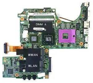 Dell D057F XPS M1300 Laptop Motherboard - Intel Socket P - Chipset PM 965 - Discrete 128MB - NVIDIA GeForce 8400M GS 256MB GDDR2 GPU - Dual-channel DDR2 SO-DIMM Compatible