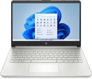 HP 14-dq0731ds 7H278UA 14 Inches HD Laptop - Natural Silver - Intel Pentium Silver N5030 1.1 GHz - 4 GB DDR4 RAM - 128 GB NVMe Solid State Drive - Wi-Fi - Touchscreen - LCD - Windows 11 Home in ...