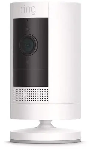 Ring B07Q6ZZFLS Stick Up Cam Wire-Free Security Camera - Battery Powered - 1080p - Night Vision - Wi-Fi - Indoor and Outdoor - White