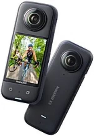Insta360 CINSAAQ/B X3 360 Degree Action Camera - 2.3-inch Touchscreen - 4K Digital - Wi-Fi - Bluetooth - iOS / Android Compatible - Black