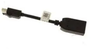 Dell 0FKKK Dongle Adapter Cable With Lock - 5 Inches - Mini-DisplayPort Male To DisplayPort Female