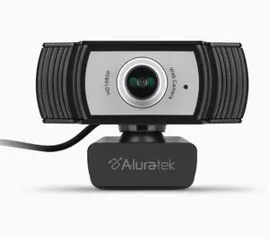 Aluratek AWC04F Webcam - 2 Megapixel - 30 fps - USB 2.0 - 1920 x 1080 Video - CMOS Sensor - Manual Focus - Microphone - Notebook, Computer, Monitor