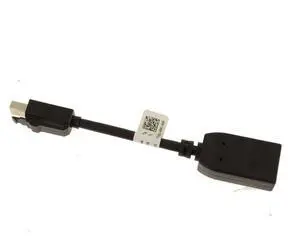Dell 0FKKK Dongle Adapter Cable With Lock - 5 Inches - Mini-DisplayPort Male To DisplayPort Female