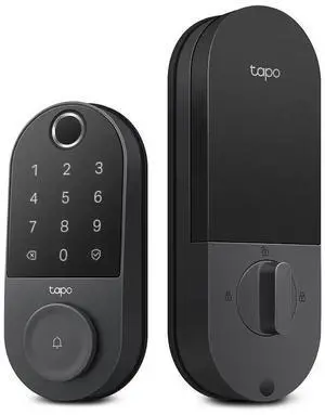 TP-Link TAPO-DL110 Tapo DL110 Smart Wi-Fi Door Lock - Black - Deadbolt - IP65 Weather Rated