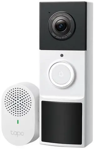 TP-Link TD21 Tapo Video Doorbell Camera - White - 2 Way Audio