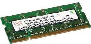 Hynix HYMP112S64CP6-Y5 1 GB Memory Module - 2Rx16 - DDR2 - 667 MHz - CL5 - 200-Pins - 1.8 Volts - SO-DIMM