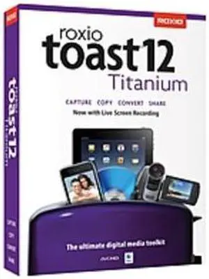 Roxio Toast v.12.0 Titanium - 1 User - CD/DVD Authoring Box - CD-ROM - Intel-based Mac - Multilingual