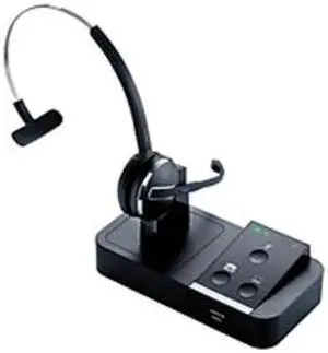 Jabra PRO 9450 (9450-65-707-105) Flex-Boom Headset - Mono - Wireless - DECT - 450 ft - Over-the-head - Monaural - Semi-open - Noise Cancelling Microphone