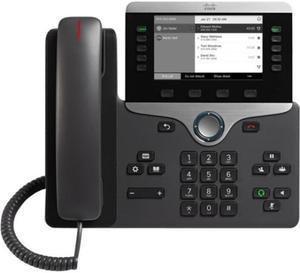 Cisco 8811 IP Phone - Cable - Wall Mountable - Black - VoIP - Caller ID - SpeakerphoneUser Connect License - 2 x Network (RJ-45) - PoE Ports