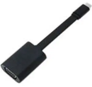 Dell Adapter - USB-C to VGA - 1 x Type C Male USB - 1 x HD-15 Female VGA - Black