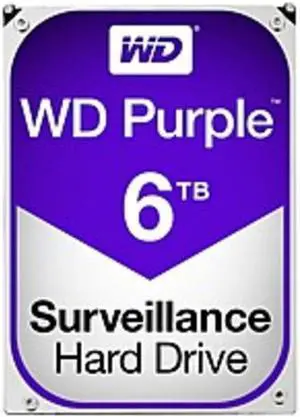 WD Purple 6TB Surveillance Hard Drive - 5400rpm - 64 MB Buffer