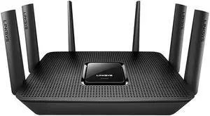 Linksys Max-Stream EA9300 IEEE 802.11ac Ethernet Wireless Router - 2.40 GHz ISM Band - 5 GHz UNII Band(6 x External) - 4096 Mbit/s Wireless Speed - 4 x Network Port - 1 x Broadband Port - USB - ...