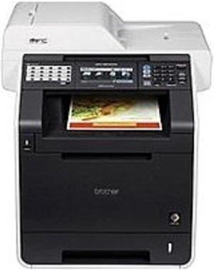 Brother MFC-9970CDW Color Laser All-in-One Printer with Wireless Networking and Duplex - 30 ppm (Black)/30 ppm (Color) - 2400 x 600 dpi - Ethernet, Hi-Speed USB 2.0 - 110-120V AC