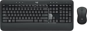 Logitech MK540 Wireless Keyboard Mouse Combo - USB Wireless RF Keyboard - Black - USB Wireless RF Mouse - Optical - 1000 dpi - 3 Button - Scroll Wheel - QWERTY - Black - Media Player, Calculator, ...