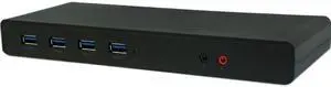 VisionTek VT4000 Universal Dual 4K USB Dock - for Notebook/Tablet PC/Desktop PC - USB Type C - 7 x USB Ports - 6 x USB 3.0 - Network (RJ-45) - HDMI - DisplayPort - Audio Line In - Audio Line Out - ...
