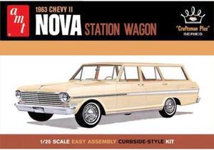 AMT 1202 1/25 1963 Chevy II Nova Station Wagon CrafTSMan