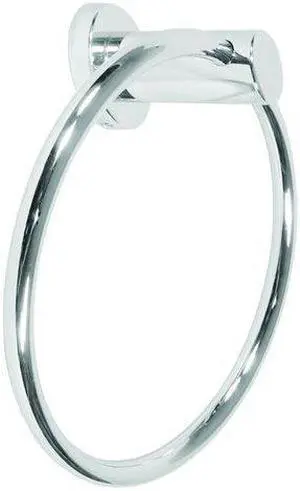 Deltana BBN2008-26 6" Zinc Towel Ring from the Nobe Series, Chrome