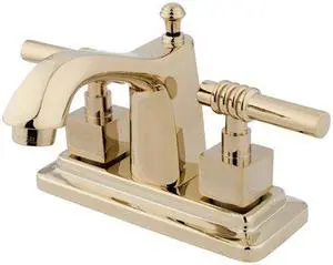 Kingston Brass KS8642QL Lavatory , Faucet, Polished Brass