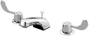 Kingston Brass KB931B Vista Widespread Bathroom Faucet with Brass Pop-Up Drain A, Polished Chrome