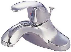 Single Handle 4" Centerset Lavatory Faucet with Retail Pop-up in Chrome by Kingston Brass