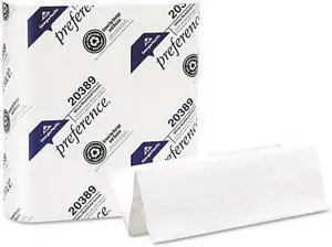 Georgia Pacific 20389 Paper Towel, Multi-Fold Hand Towel, 9 1/4 x 9 1/2, White, 250/Pack, 16/Carton