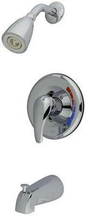 Kingston Brass KS651 Tub and Shower , Faucet, Polished Chrome
