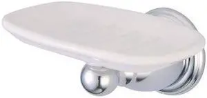 Kingston Brass BA1755C Heritage Wall-Mount Soap Dish, Chrome