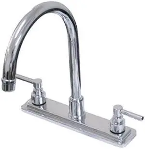 Kingston Brass KS8791ELLS Kitchen , Faucet, Polished Chrome