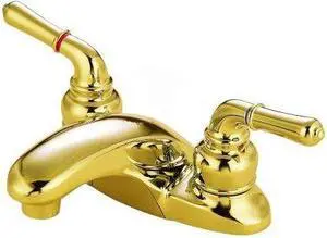 Kingston Brass KB622LP Two Handle 4 in. Centerset Lavatory Faucet