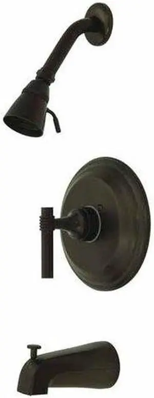 Kingston Brass KB263.MLT Milano Pressure Balanced Valve Trim with Metal Lever Ha, Oil Rubbed Bronze