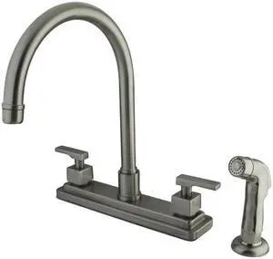 Kingston Brass KS8798QLL Kitchen , Faucet, Satin Nickel