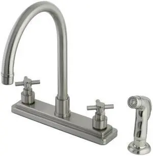 Kingston Brass KS8798EX Kitchen , Faucet, Satin Nickel