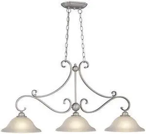 Vaxcel Monrovia Kitchen Island in Brushed Nickel - PD35413BN