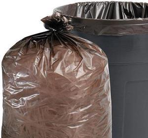 100% Recycled Plastic Garbage Bags, 65Gal, 1.5Mil, 50X51, Bn, 100/Cart