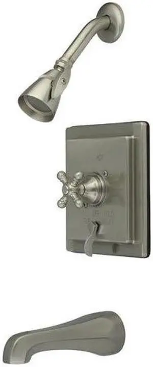 Kingston Brass KB86584BX Tub and Shower , Faucet, Satin Nickel