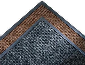 Crown Super-Soaker Wiper Mat w/Gripper Bottom Polypropylene 34 x 119 Charcoal