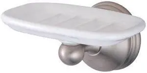 Kingston Brass BA1165SN Vintage Wall-Mount Soap Dish, Satin Nickel