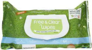 Seventh Generation Baby Wipes - Free and Clear - 64 Count Diapers and Wipes