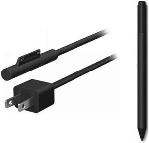Microsoft Surface 24W Power Supply + Surface Pen Charcoal - Surface Pen Charcoal Included - Power Supply made for Surface Go - Power Supply Compatible w/ Surface Pro 3, 4, & 5 - Bluetooth 4.0 Conn