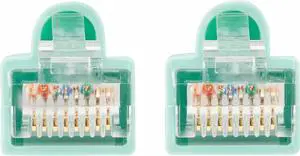 TRIPP LITE N261-003-AQ 3 ft. Cat 6A Aqua Augmented Cat6 (Cat6a) Snagless 10G Certified Patch Cable, (RJ45 M/M) - Aqua