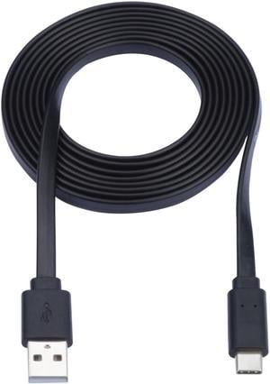 Tripp Lite USB-A to USB-C Flat Cable (M/M) Black 3 ft. (0.9 m)